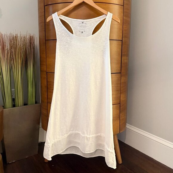 Velvet by Graham & Spencer Other - 🤍 Velvet by Graham & Spencer White Semi-sheer Beach Pool Cover-up Size S/XS